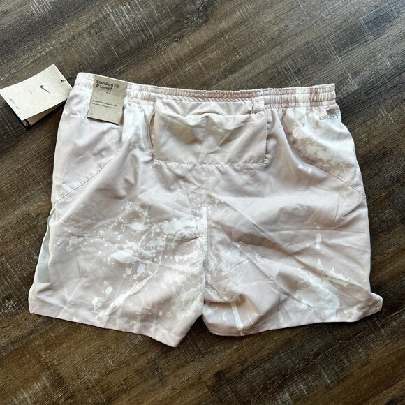 Nike Shorts Large Mens Dri Fit Run Division Stride 4" Beige Brief Lined - Picture 6 of 14